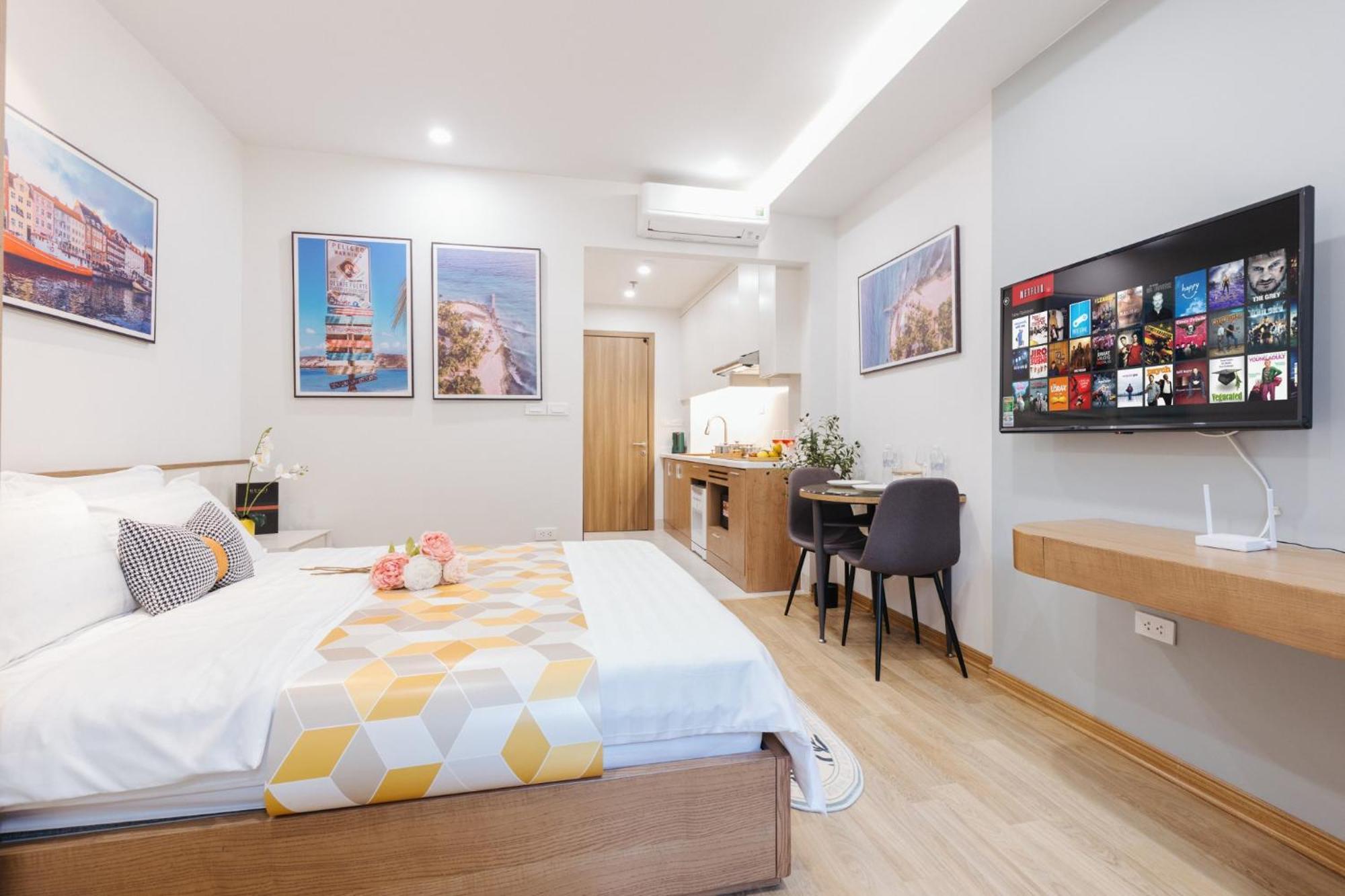 Margaery Boutique Apartment & Skyon9 Rooftop Bar Hanoi Eksteriør billede